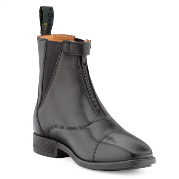BOOTS DASLO GOLD EN CUIR AVEC ZIP – Image 4