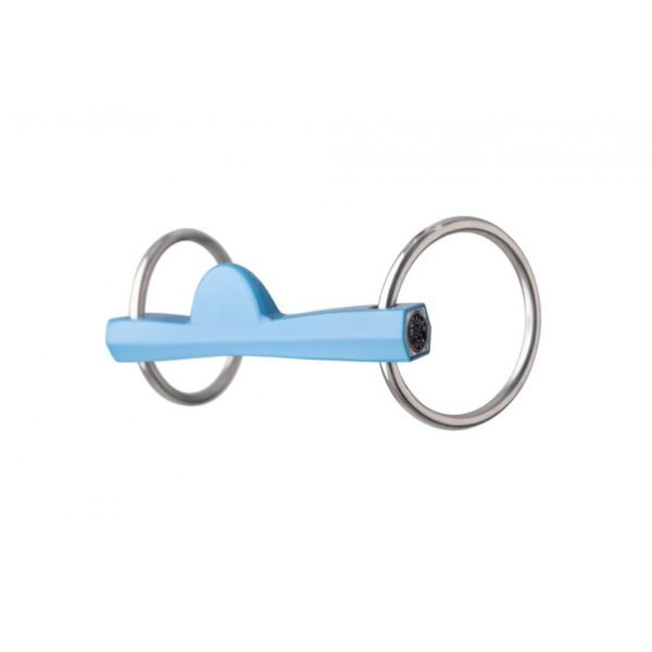 Mors 2 anneaux METALAB "Flexi" droit, demi-lune – Image 2