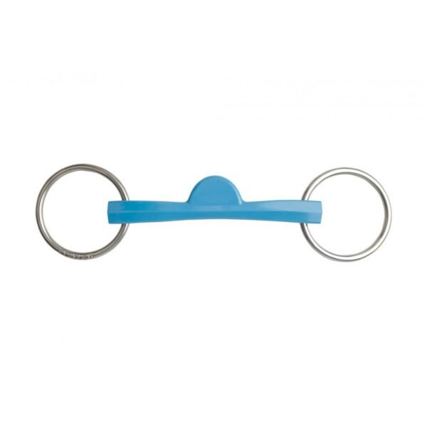 Mors 2 anneaux METALAB "Flexi" droit, demi-lune